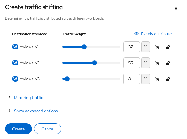 Traffic Shifting Traffic Shifting