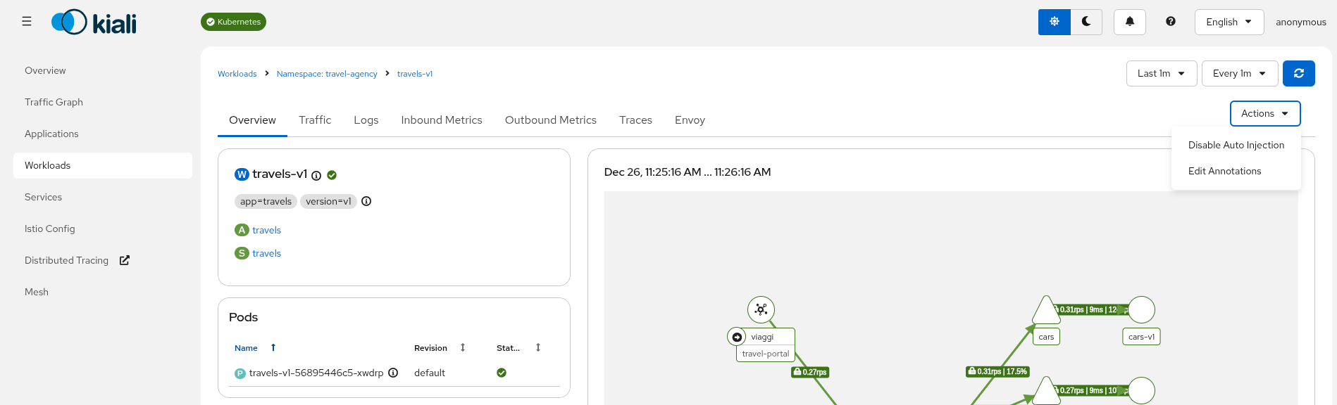 Workload Detail Actions Workload Detail Actions